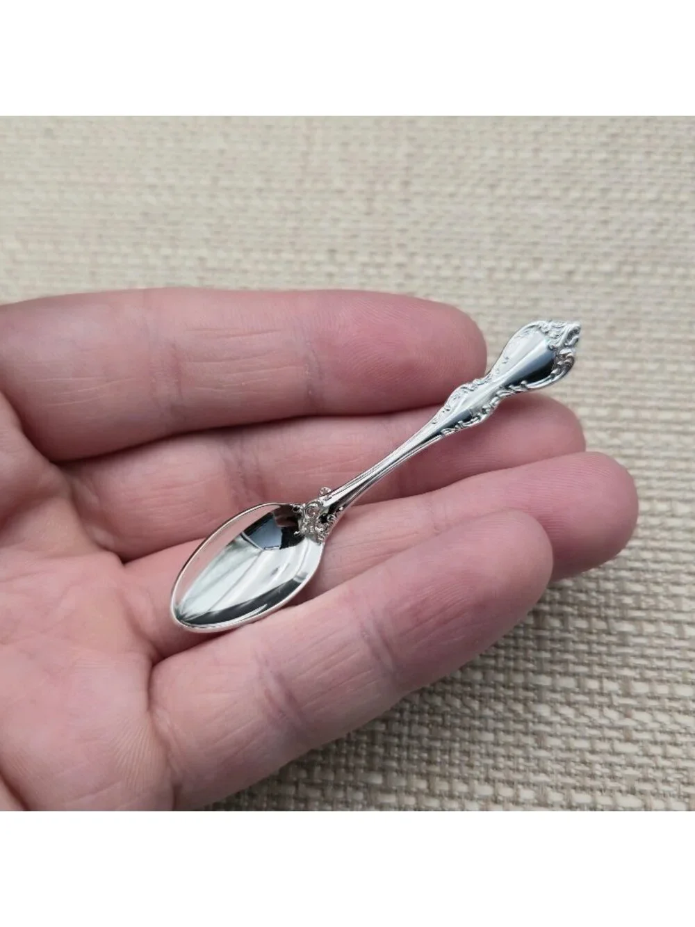 Vintage Towle Sterling Silver Miniature Spoon Pin Brooch A8062